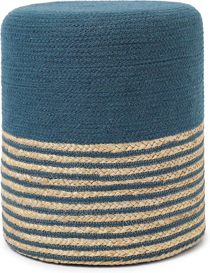 REDEARTH · Cylindrical Pouf Foot Stool Ottoman - Image 3