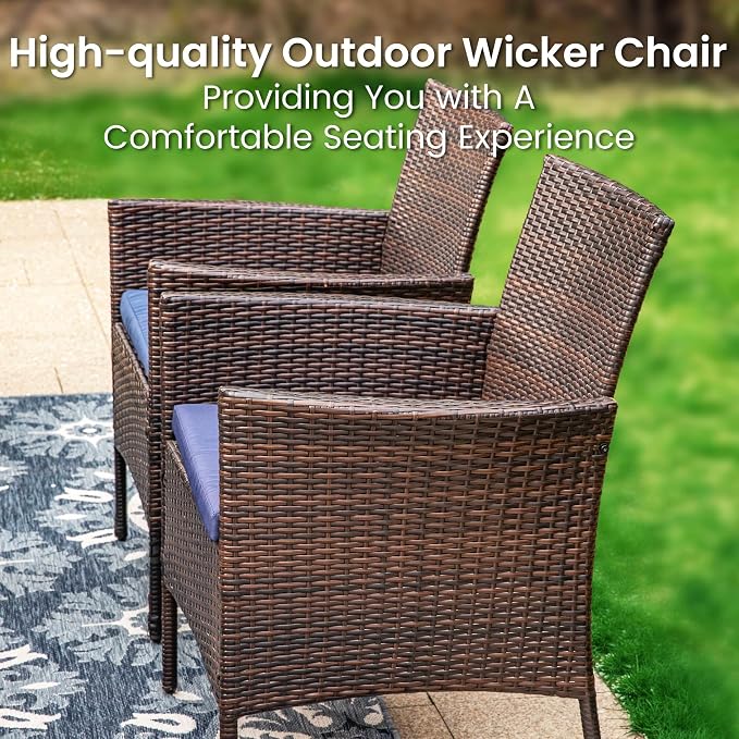 PHI VILLA 9 Pieces Square Outdoor Dining Set - Image 6