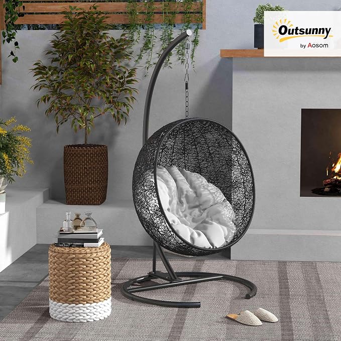 Outsunny Hanging Hammock Chair Stand - Image 2