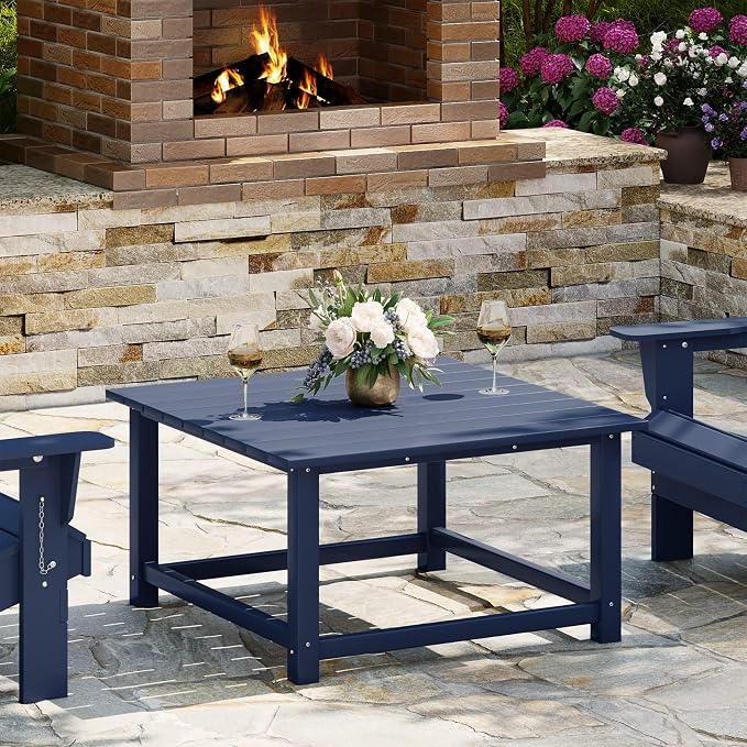 WestinTrends Malibu Low Outdoor HDPE Square Patio Coffee Table by WestinTrends