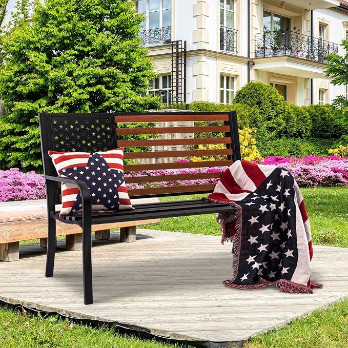  50” Outdoor Bench Garden Bench - Image 2