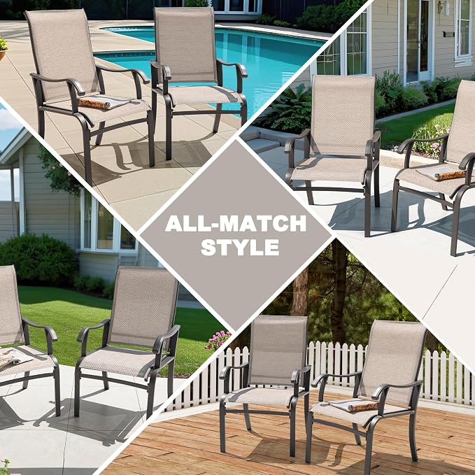 NUU GARDEN 7-Piece Outdoor Dining Table Set, All Weather Table - Image 6