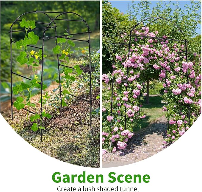 Cucumber Trellis, 6.7ft Tall Garden Arch Trellis - Image 8