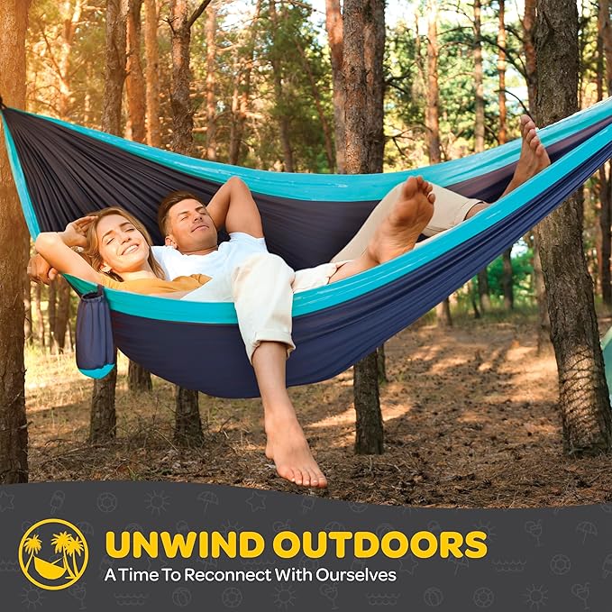 Durable Hammock 500 lb Capacity, Nylon Camping Hammock Chair - Image 2
