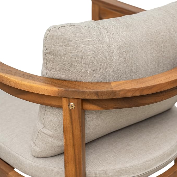 Christopher Knight Home Kuart Acacia Wood Outdoor Bar Stool Set of 4 - Image 7