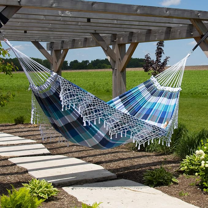 Vivere Authentic Brazilian Cotton Hammock - 450 lb Capacity - Image 3