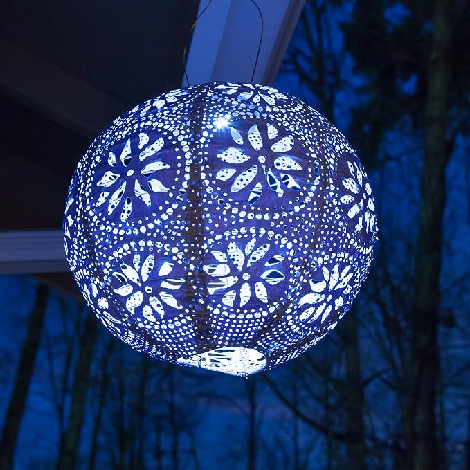 Allsop Home & Garden Soji Stella Boho Outdoor Weatherproof Tyvek® Hanging Solar - Image 2