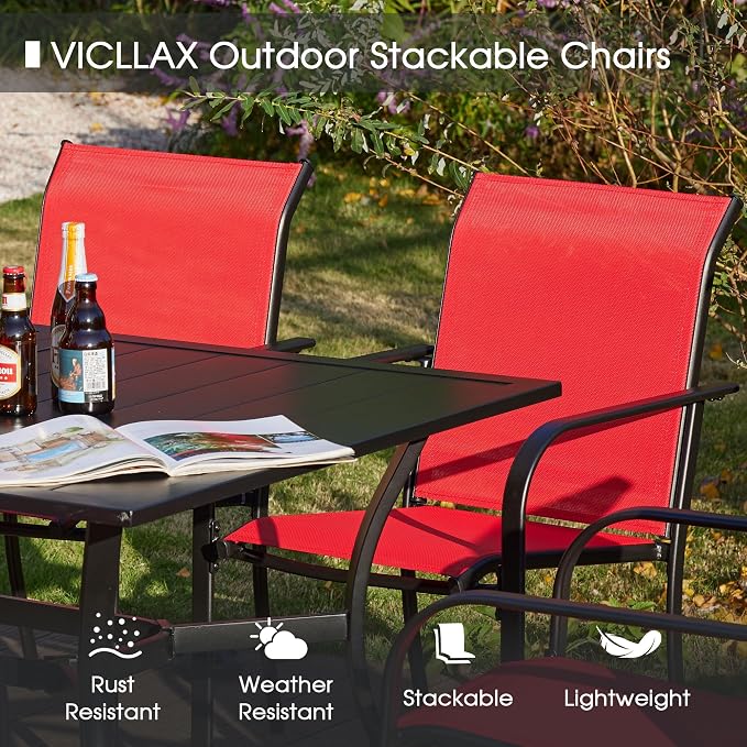 VICLLAX 3 Pieces Patio Dining Set - Image 6