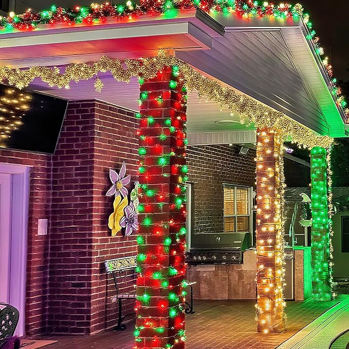 Joomer St. Patrick's Day Green String Lights - 66FT 200LED RGB String Lights - Image 8