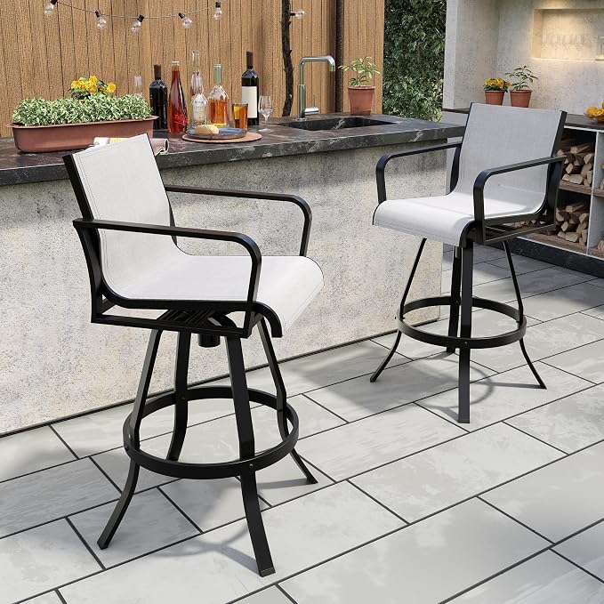Crestlive Products Outdoor Swivel Bar Stools - Image 8