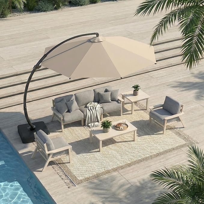 7 Piece Patio Conversation Sets, Outdoor Couch by PatioKingdom