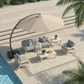 7 Piece Patio Conversation Sets, Outdoor Couch by PatioKingdom