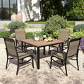 PHI VILLA 5 Piece Patio Dining Set by PHIVILLAThepioneerofcomfortablehouseholdsupplies