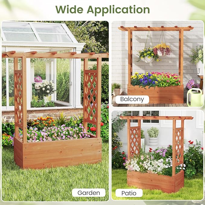 Giantex Set of 2 Raised Garden Bed - Image 5