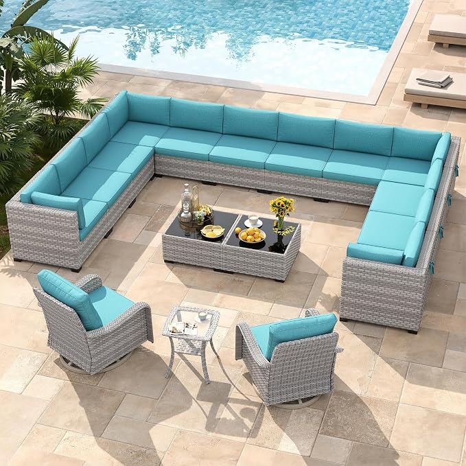 14-Seat Modern Patio Furniture Set - Image 2