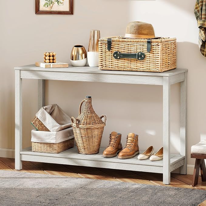 YITAHOME 48" Patio Bar Table Entry Console Table, 2-Shelf HIPS Indoor Outdoor - Image 2