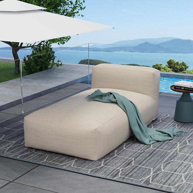 Outdoor Bean Bag Lounger Chair, Big Comfy Outdoor Daybed - Image 4