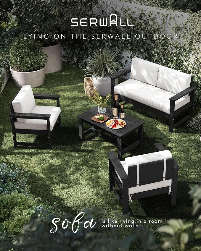 SERWALL 2 Pieces Single Cushioned Sofa Armchair - Image 6