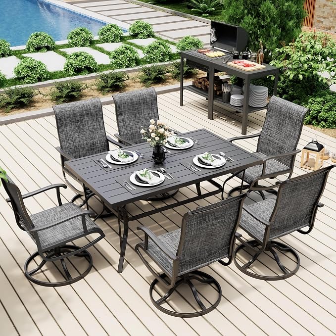 Pamapic 7-Piece Patio Dining Furniture Set - Image 2
