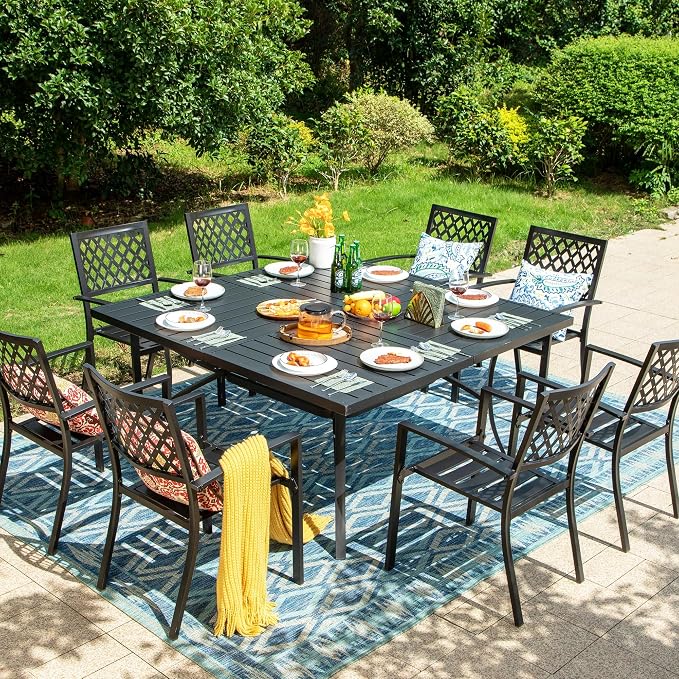 PHI VILLA 9 Piece Outdoor Dining Set - Image 9