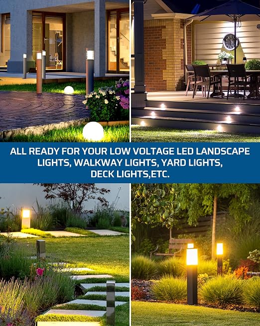 DEWENWILS 300W Low Voltage Landscape Lighting Transformer, 120V to 12/15V AC - Image 7