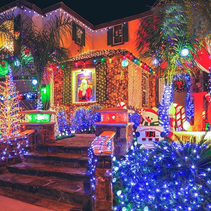 KNONEW 403ft 1000 LED Christmas Lights Outdoor String Light - Image 9