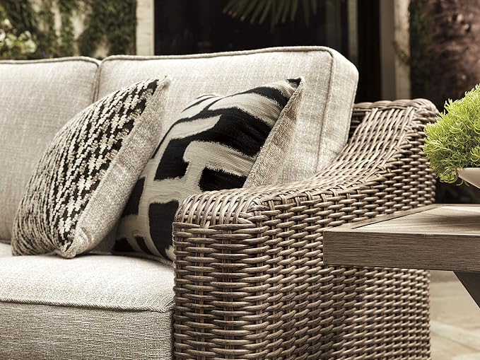 Signature Design by Ashley Beachcroft Outdoor Left & Right Arm Facing Wicker - Image 8