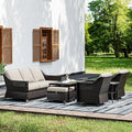 Joyside Wicker Patio Furniture Sets, 7 Pieces Upgraded Large Size Outdoor by Joyside