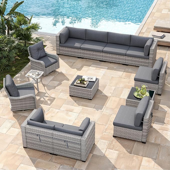 10-Seat Modern Patio Furniture Set - Image 2