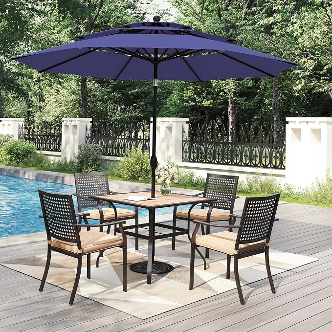 PHI VILLA 5 Pieces Outdoor Dining Set - Image 2