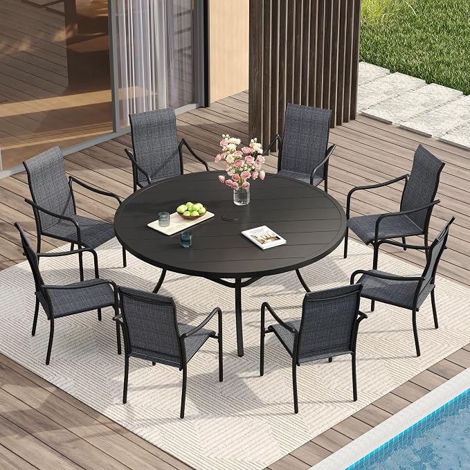 VICLLAX 53" Outdoor Round Patio Table - Image 2