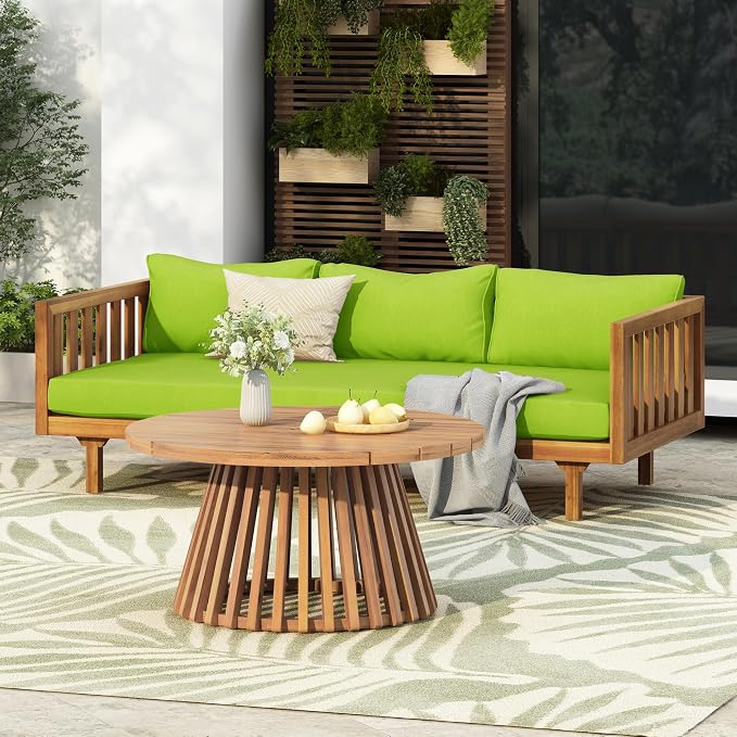 Merax Outdoor Acacia Wood Conversation Set by Merax