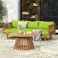 Merax Outdoor Acacia Wood Conversation Set by Merax
