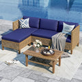 Sophia and William Boho Wicker Patio Furniture Set, Outdoor Rattan Sectional by SophiaWilliam