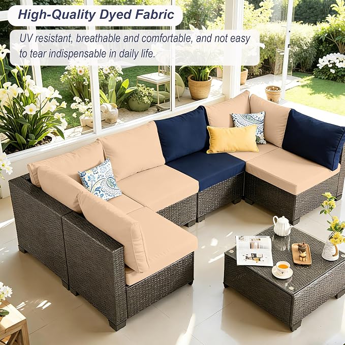 Outdoor Cushions Covers for Patio Furniture, Patio Cushion Covers Replacement - Image 6