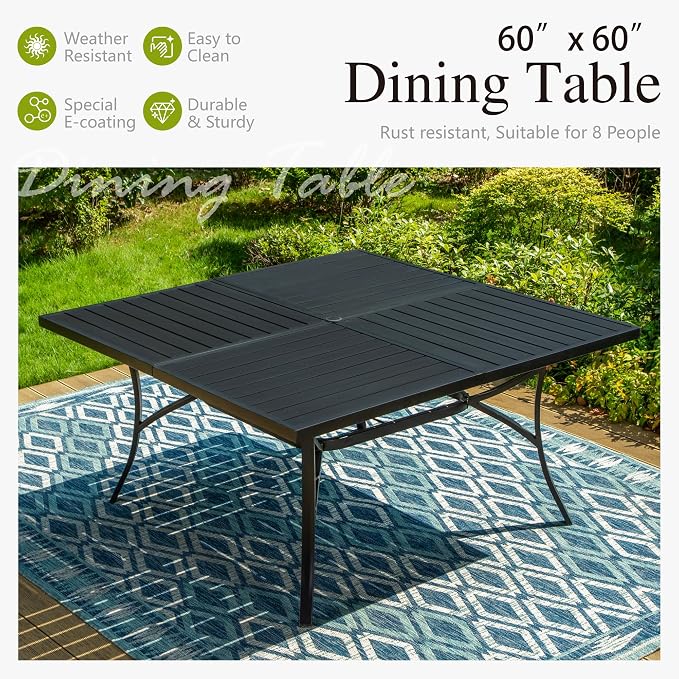 Sophia & William Patio Dining Set Outdoor Dining Set - Image 6