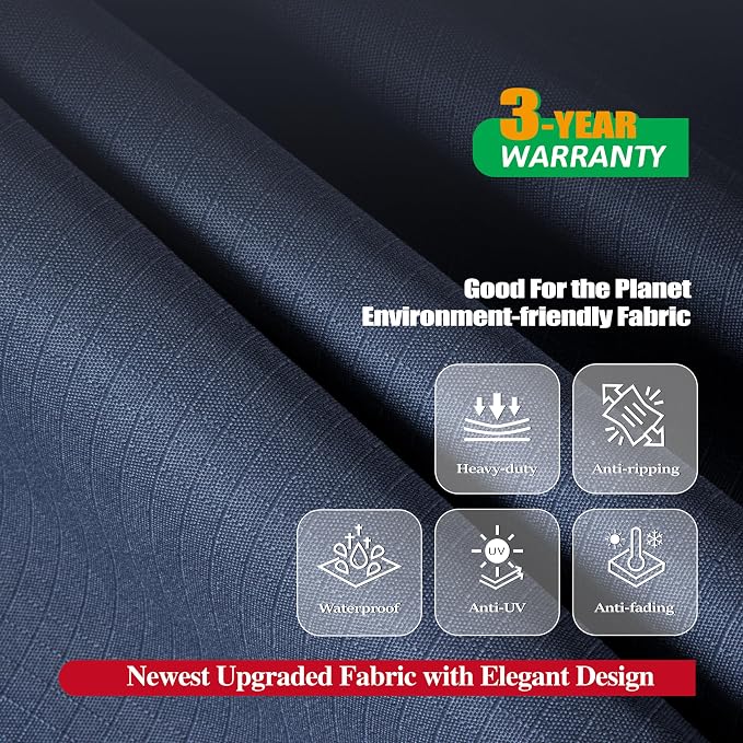 F&J Outdoors Heavy Duty Waterproof Anti-UV Rip-stop Fabric Extra Large Patio - Image 4