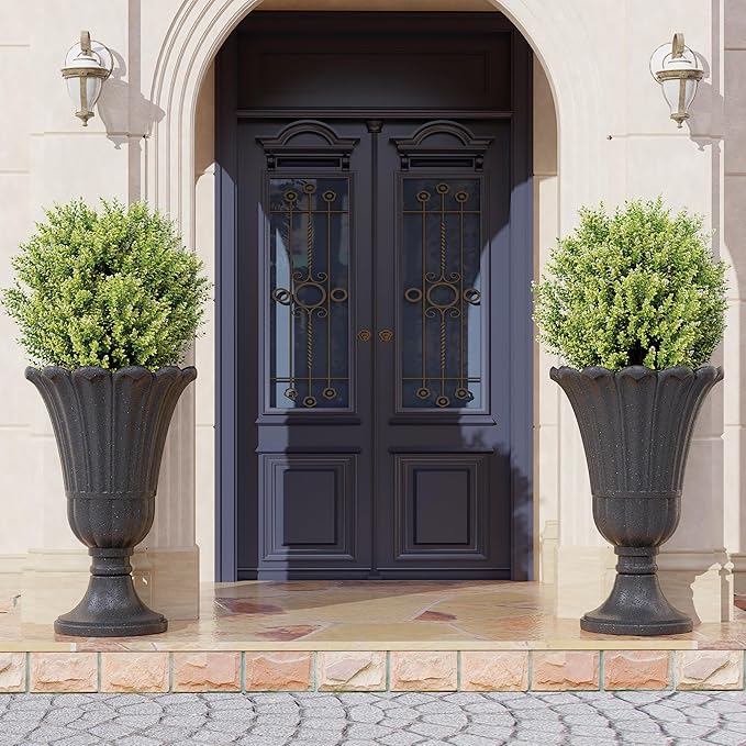 23" Tall Planters for Outdoor Plants Set of 2, Planter - Image 6