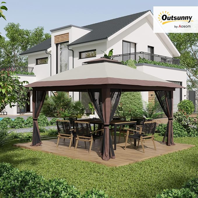 Outsunny 13' x 13' Pop Up Gazebo - Image 2