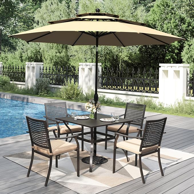 PHI VILLA 5 Pieces Outdoor Dining Set - Image 2