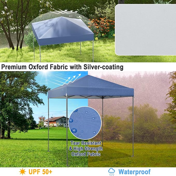 Tangkula 6.6x6.6 Ft Pop Up Canopy, 1 Person Instant Setup Canopy Tent - Image 3