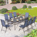 PHI VILLA 9 Piece Patio Dining Set, Patio Furniture Outdoor Dining Set by PHIVILLAThepioneerofcomfortablehouseholdsupplies