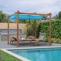 PURPLE LEAF 10' x 10' Outdoor Retractable Pergola by PURPLELEAF