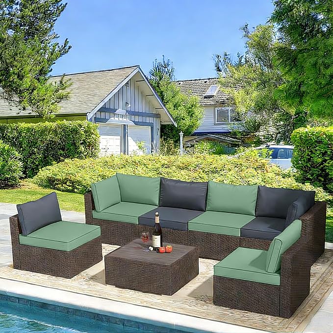 Outdoor Cushions Covers for Patio Furniture, Patio Cushion Covers Replacement - Image 6