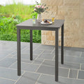 Outdoor Bar Table, Waterproof Aluminum Top, Weather Resistant, Indoor or by COZYMAN