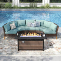 PHI VILLA Half Moon Patio Furniture Set by PHIVILLAThepioneerofcomfortablehouseholdsupplies