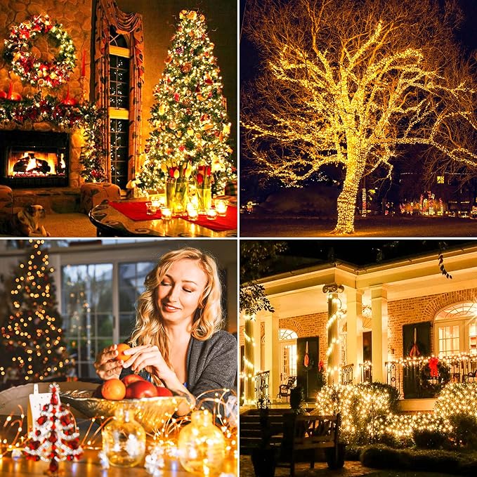 Extra-long 288FT 800LED Solar Fairy String Lights, 8 Lighting Modes, Warm White - Image 7