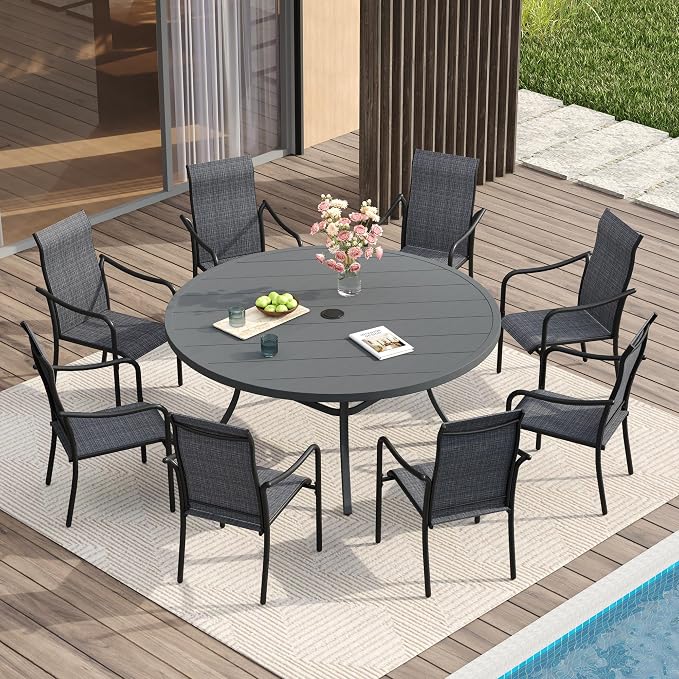 VICLLAX 53" Outdoor Round Patio Table - Image 6