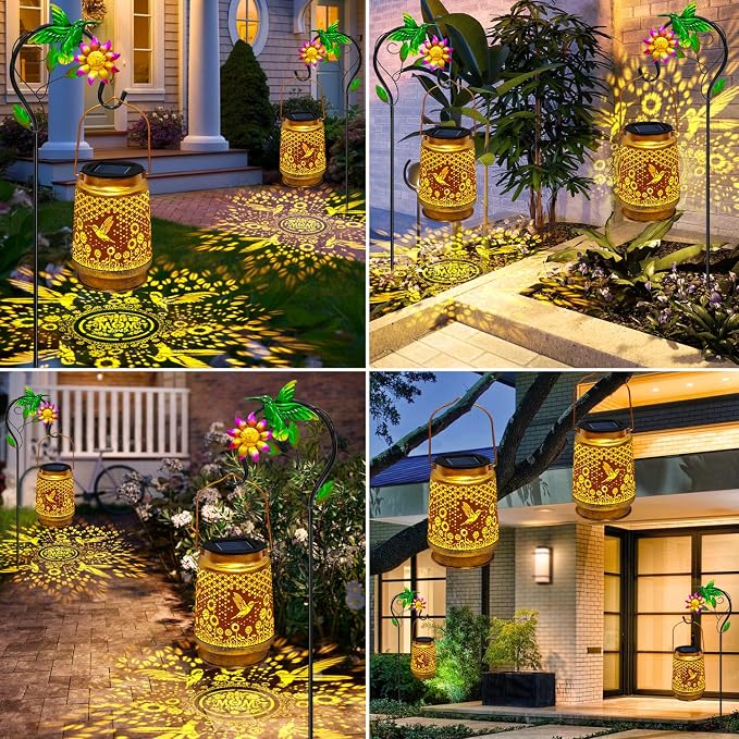 Solar Lanterns Outdoor Waterproof Hummingbird - Image 4
