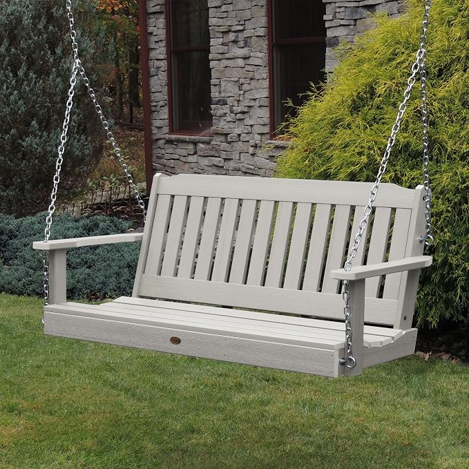 Highwood Lehigh Porch Swing, 5 Feet, Harbor Gray - Image 2